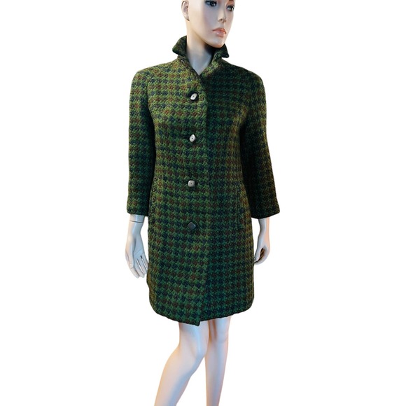 VintageEl Corte Ingles From Spain Wool Coat Size Small buttons front closure